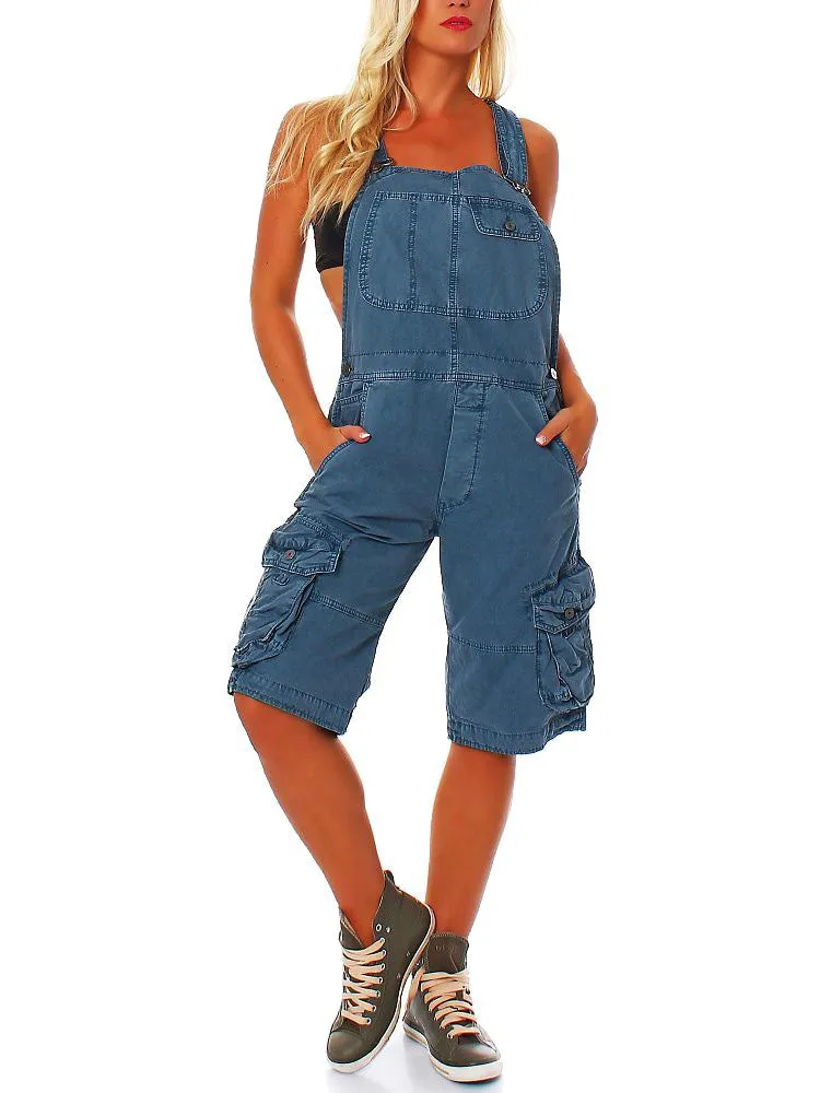 Women's Cargo Overall Shorts