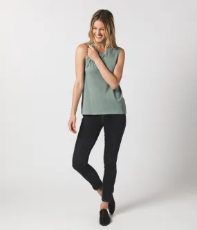 Women's Muscle Tank - Sage