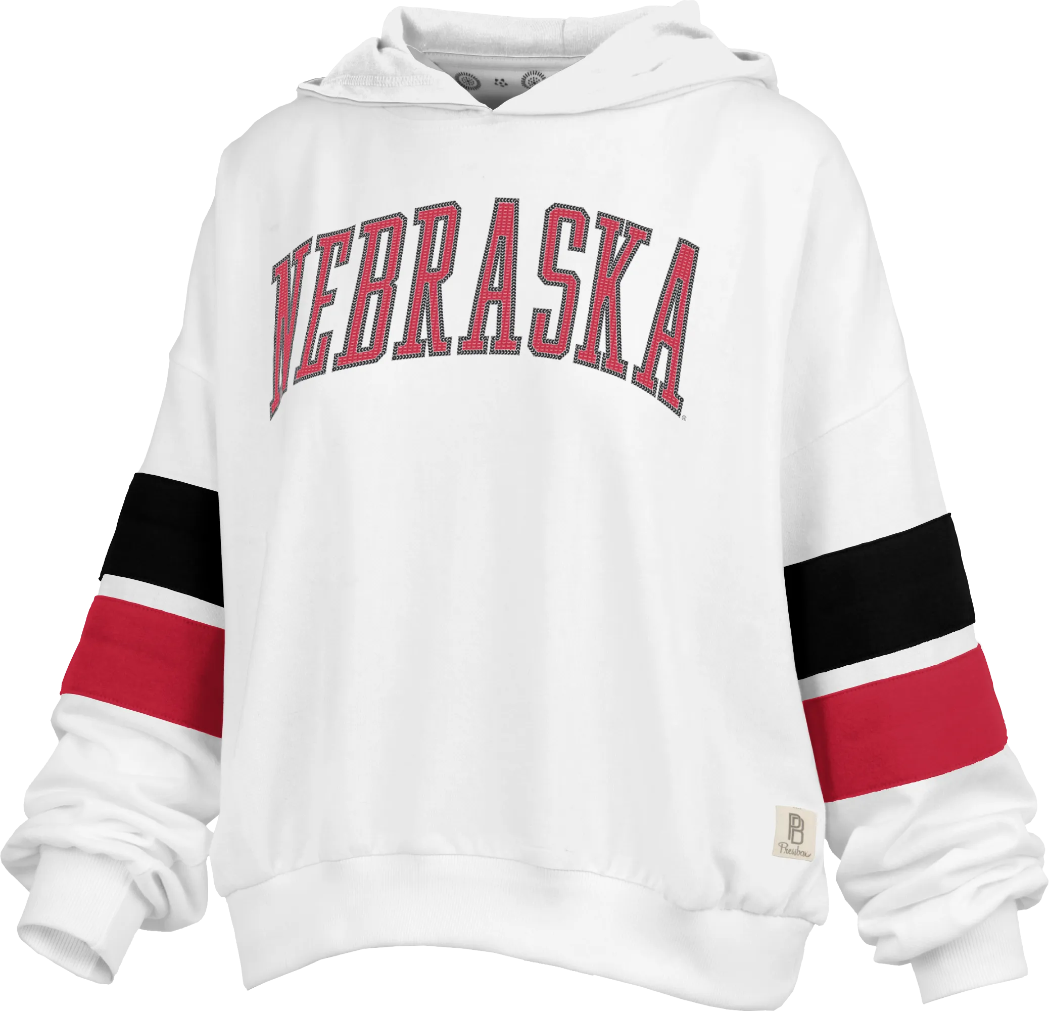 Women's Nebraska Huskers Kelly Sequin Hoodie