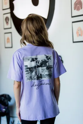 Women's Pastel SS Cotton Tee - Dog Pilot