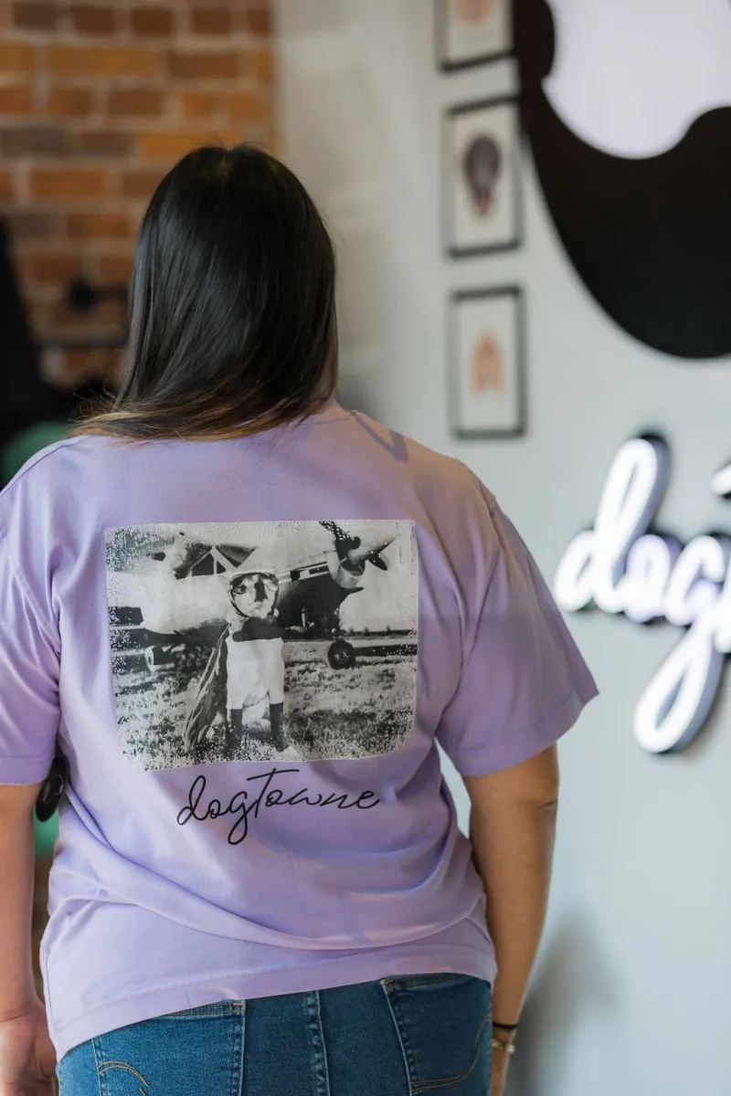 Women's Pastel SS Cotton Tee - Dog Pilot