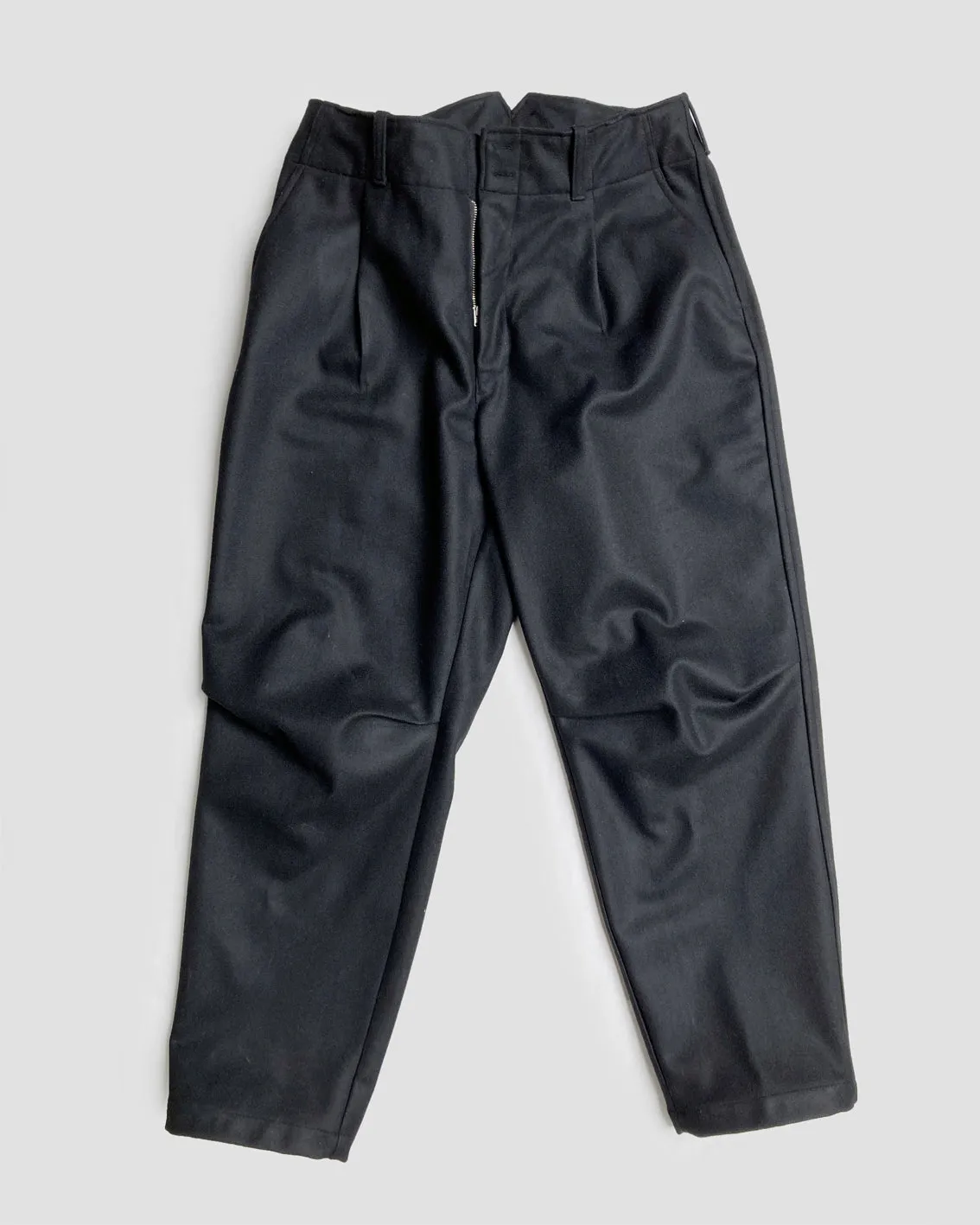 WOOL WIDE PAINTER PANTS