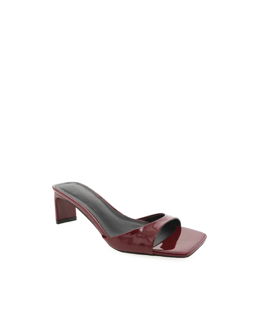 Yadria Patent Heels | Cherry Red