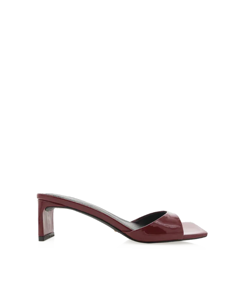 Yadria Patent Heels | Cherry Red